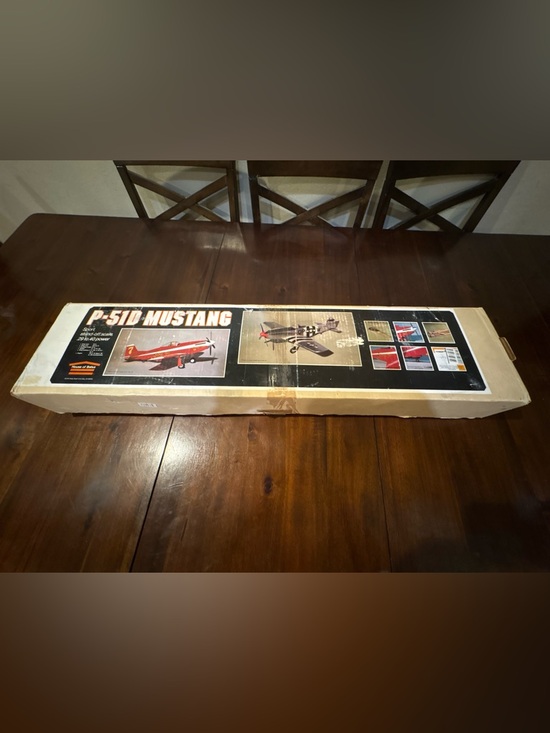 Other - HTF P-51D Mustang Model Airplane Kit - Vintage Boxed NEW OPEN BOX